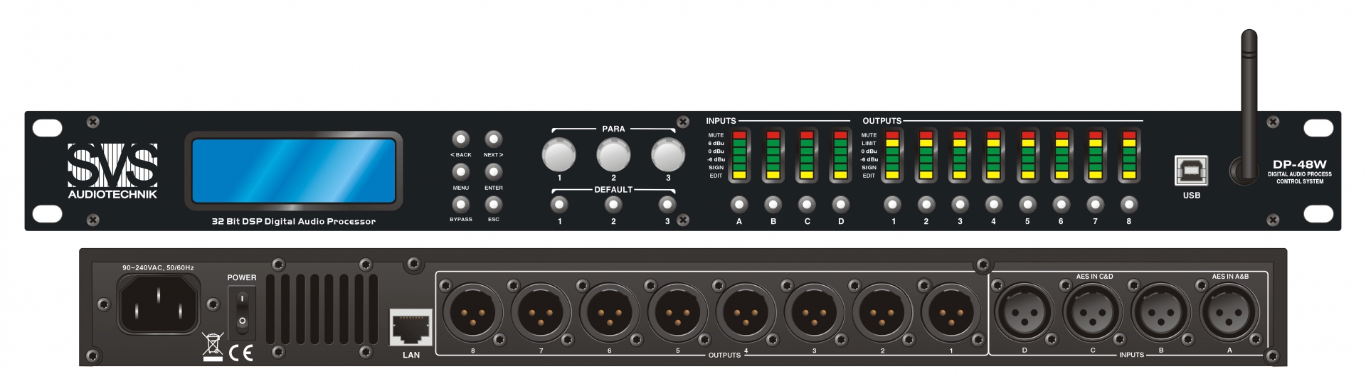 SVS Audiotechnik DP-48W Цифровой процессор: 4 входа 8 выходов в Нижегородской области